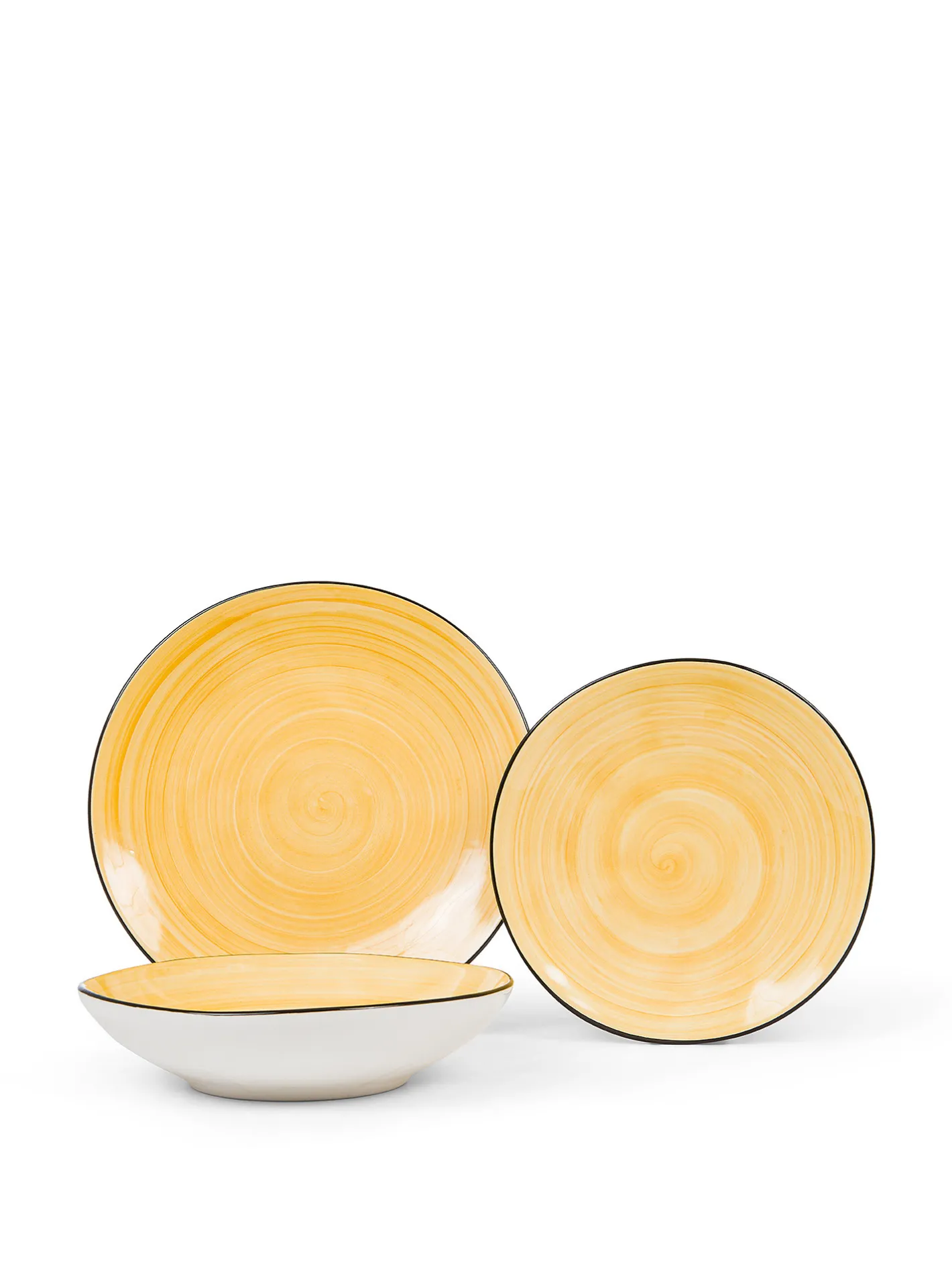 coincasa Piatti|Piatto piano in stoneware Tokyo Giallo