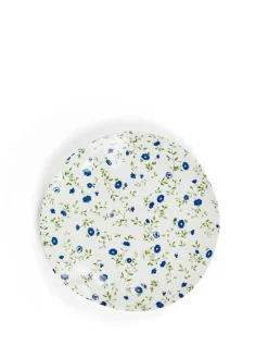 coincasa Piatti|Piatto piano porcellana motivo fiorellino Bianco