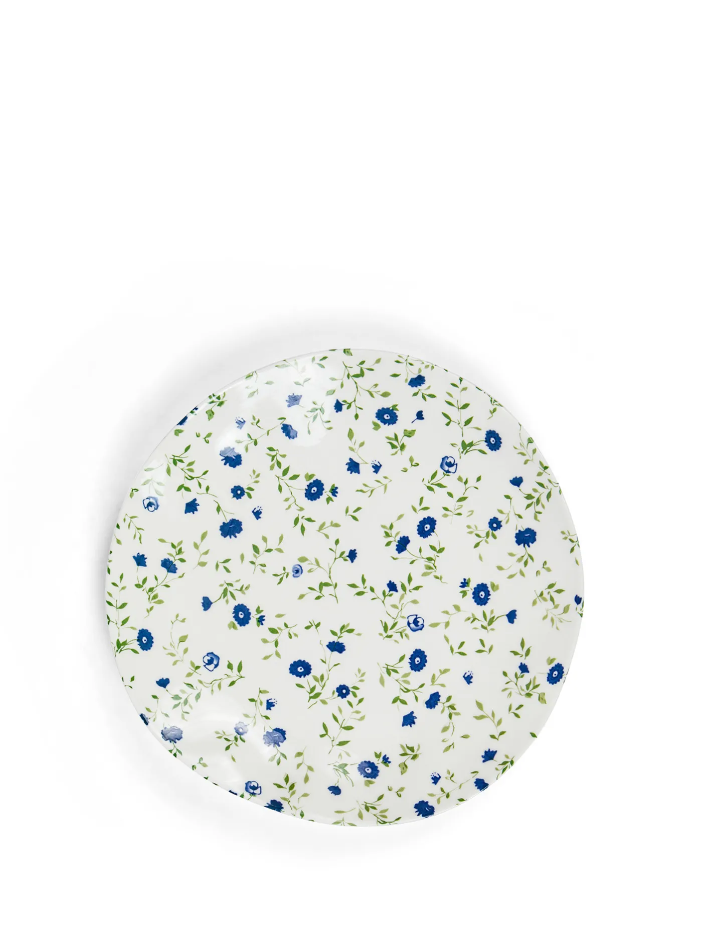 coincasa Piatti|Piatto piano porcellana motivo fiorellino Bianco