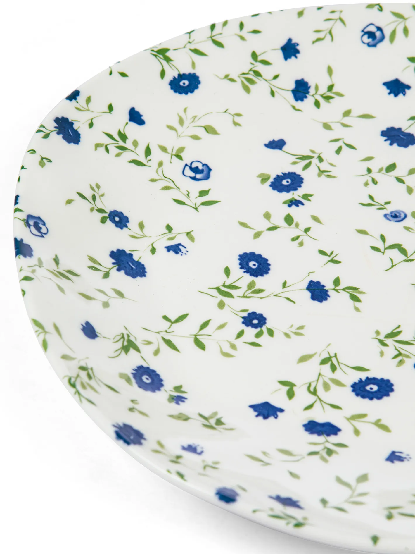 coincasa Piatti|Piatto piano porcellana motivo fiorellino Bianco