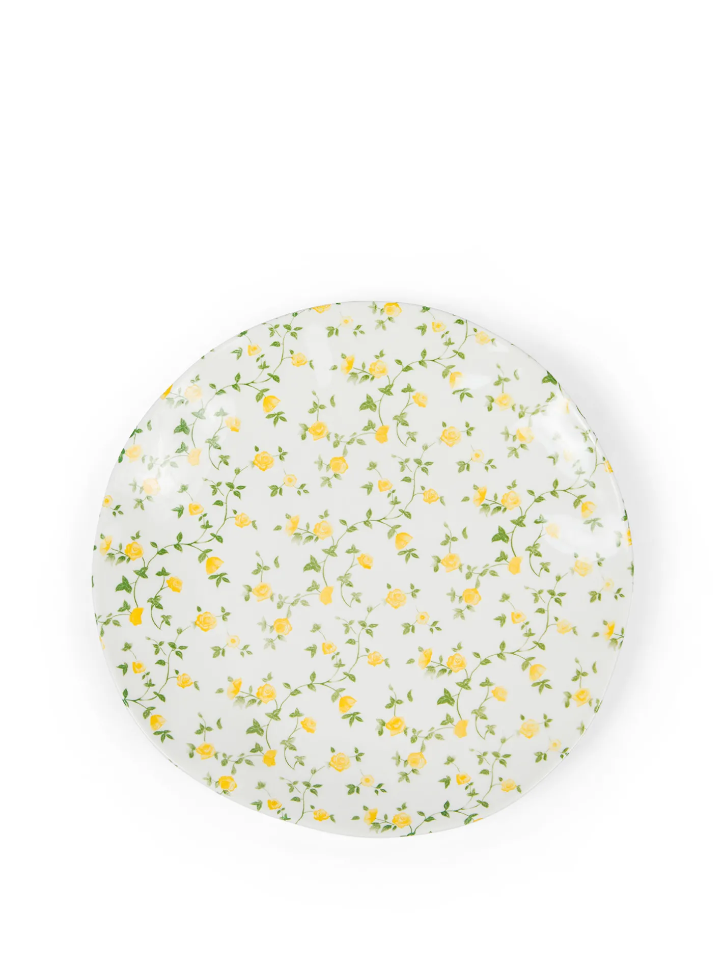 coincasa Piatti|Piatto piano porcellana motivo fiorellino Bianco