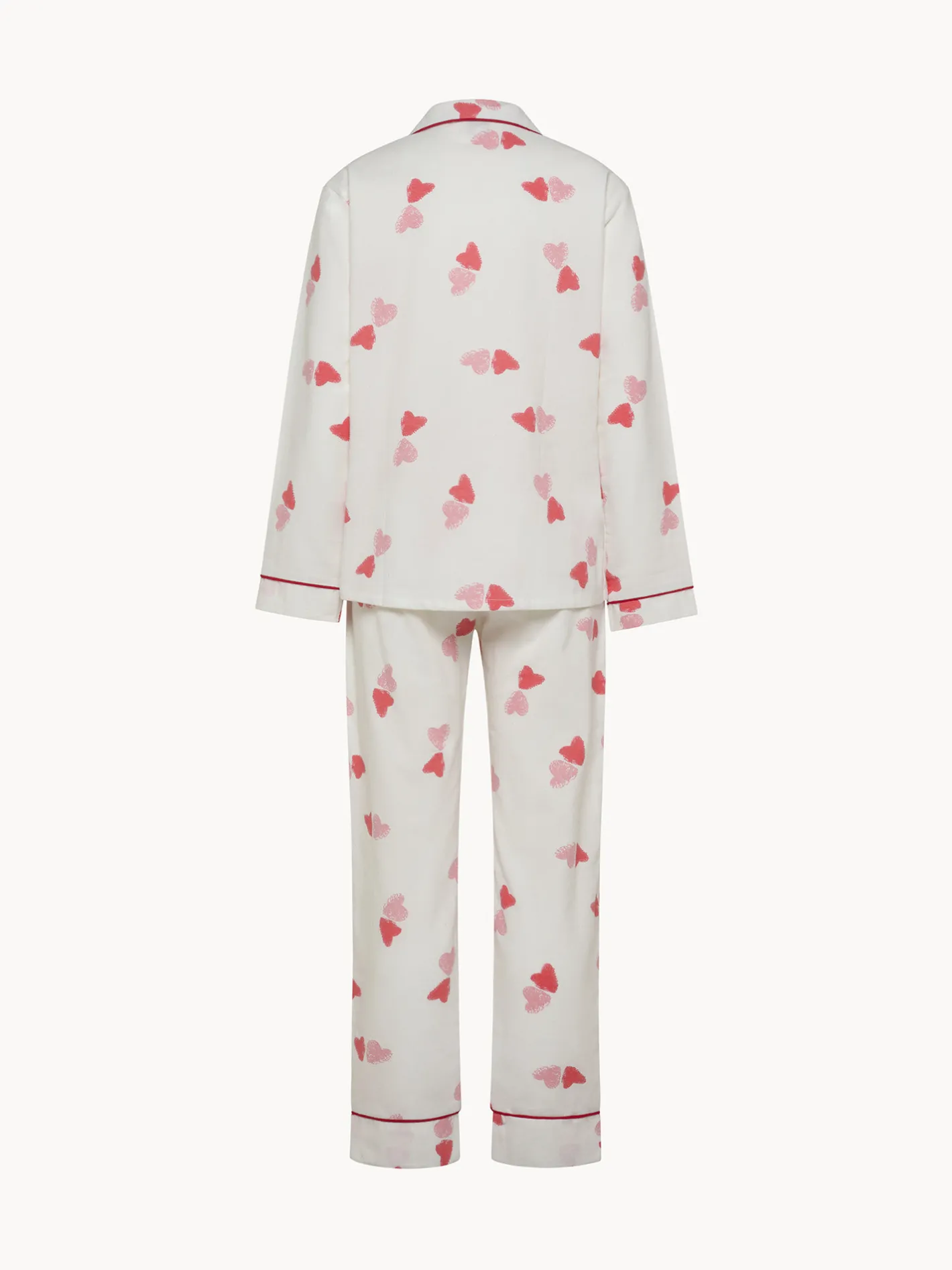 Homewear|Pigiama in flanella motivo cuori Multicolor