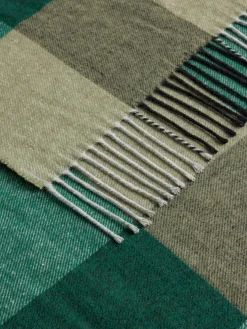 coincasa Coperte E Plaid|Biancheria Da Letto|Plaid a quadri made in Italy Verde