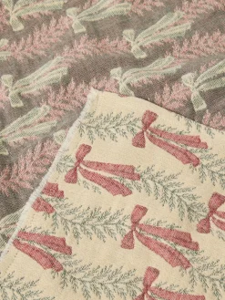 coincasa Coperte E Plaid|Camera Da Letto|Plaid in garza di cotone motivo fiocchi Rosso