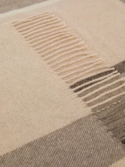 coincasa Biancheria Da Letto|Coperte E Plaid|Plaid in lana e cashmere Portofino Beige/Marrone