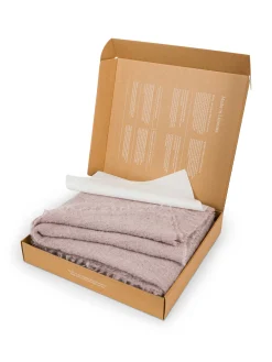 society limonta Biancheria Da Letto|Coperte E Plaid|Plaid morbidissimo in lana e alpaca Special Capsule SOCIETY Made in Italy per Coincasa Rosa