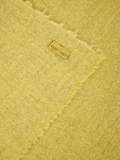society limonta Biancheria Da Letto|Coperte E Plaid|Plaid morbidissimo in lana e alpaca Special Capsule SOCIETY Made in Italy per Coincasa Giallo limone