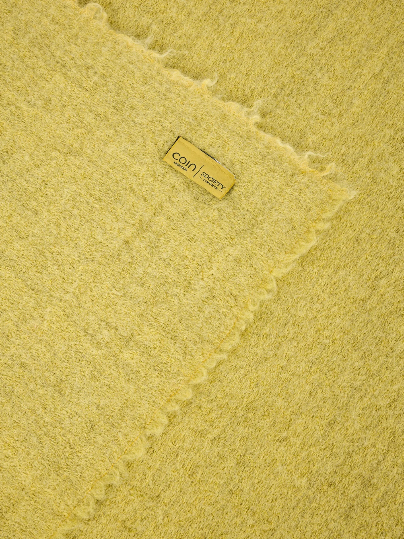 society limonta Biancheria Da Letto|Coperte E Plaid|Plaid morbidissimo in lana e alpaca Special Capsule SOCIETY Made in Italy per Coincasa Giallo limone