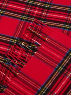 coincasa Coperte E Plaid|Camera Da Letto|Plaid motivo check Made in Italy Rosso