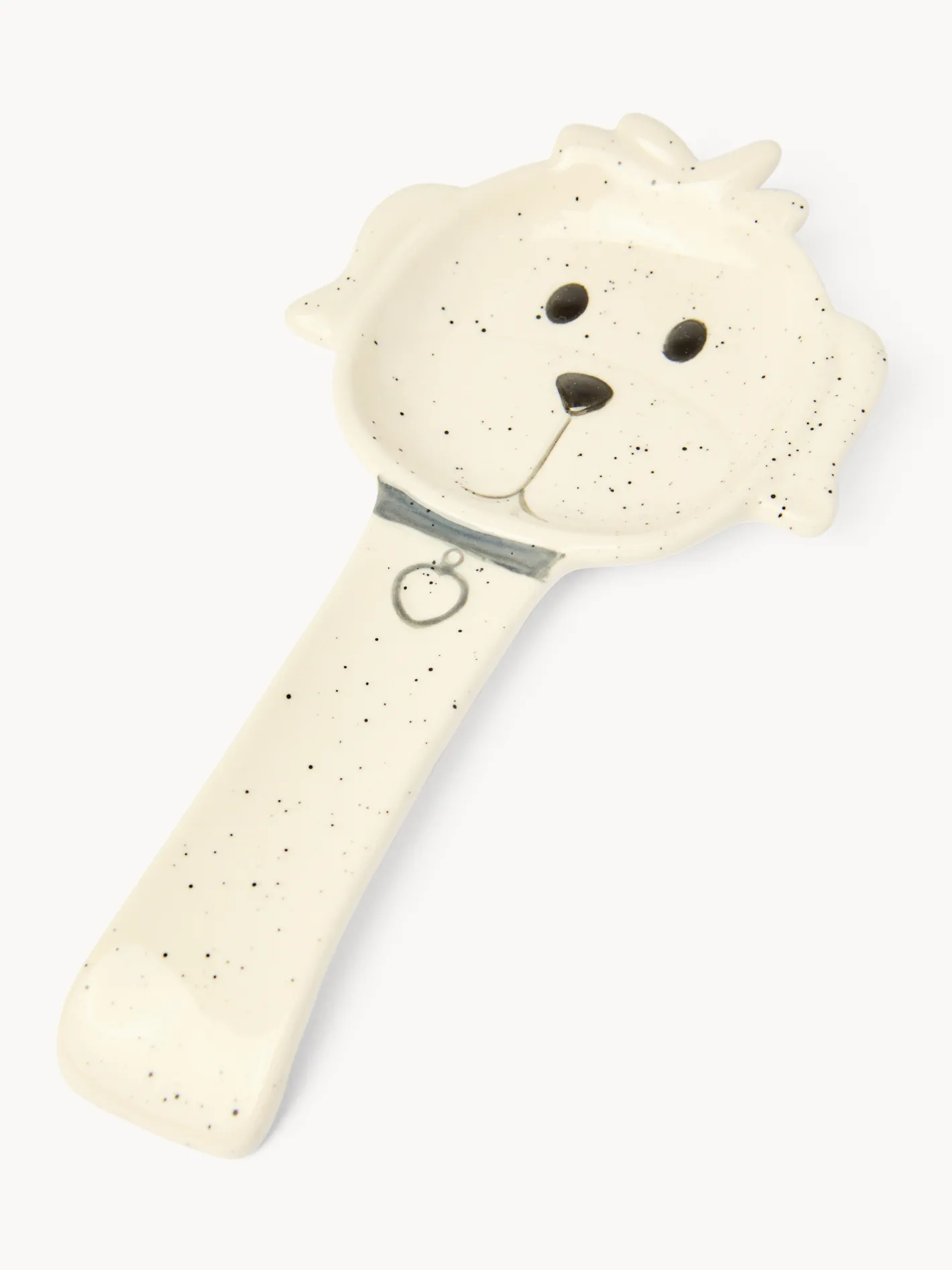 coincasa Accessori E Utensili Cucina|Porta mestolo in ceramica a cagnolino Bianco