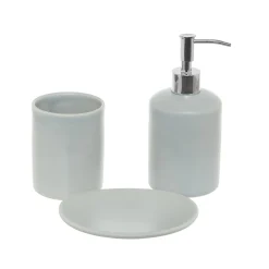 coincasa Accessori Bagno|Biancheria Bagno|Porta sapone ceramica portoghese liscia Grigio