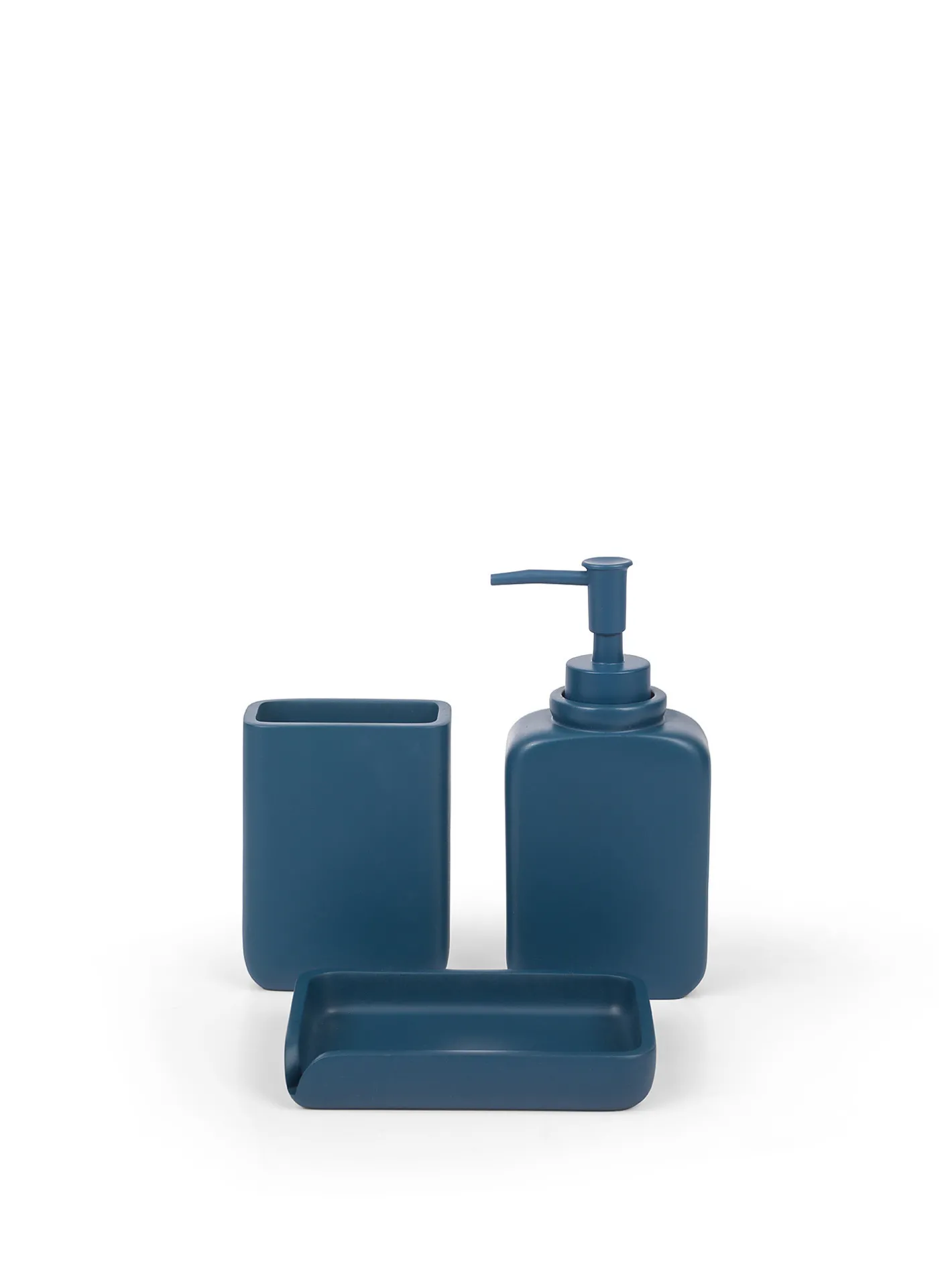 coincasa Accessori Bagno|Biancheria Bagno|Porta sapone poliresina tinta unita Blu