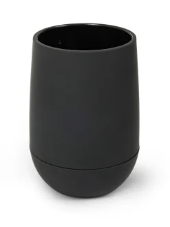 coincasa Accessori Bagno|Biancheria Bagno|Porta spazzolini in plastica opaca Nero