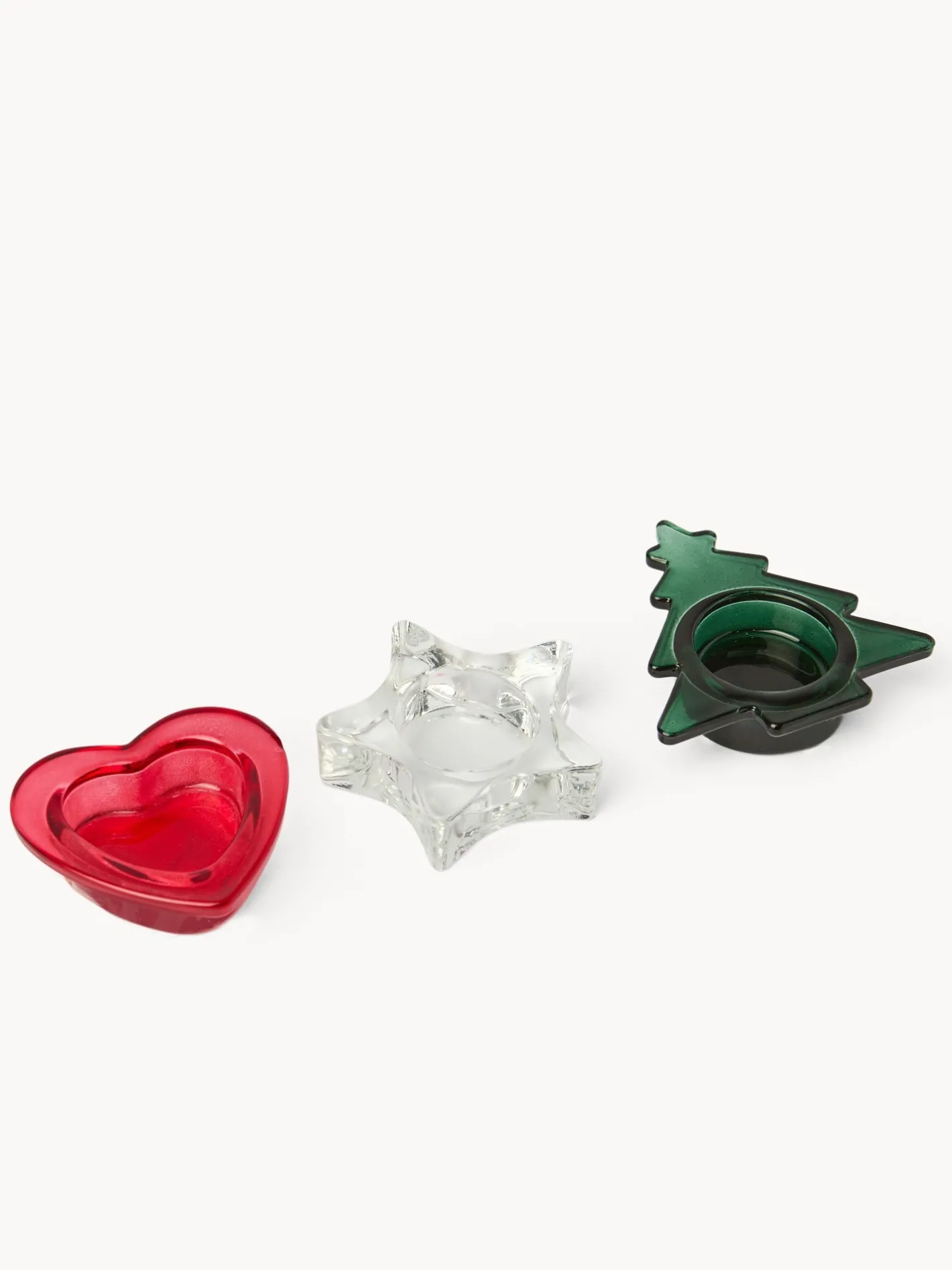 coincasa Lanterne, Candelieri E Portacandele|Candele Natalizie|Porta t-light in vetro Multicolor