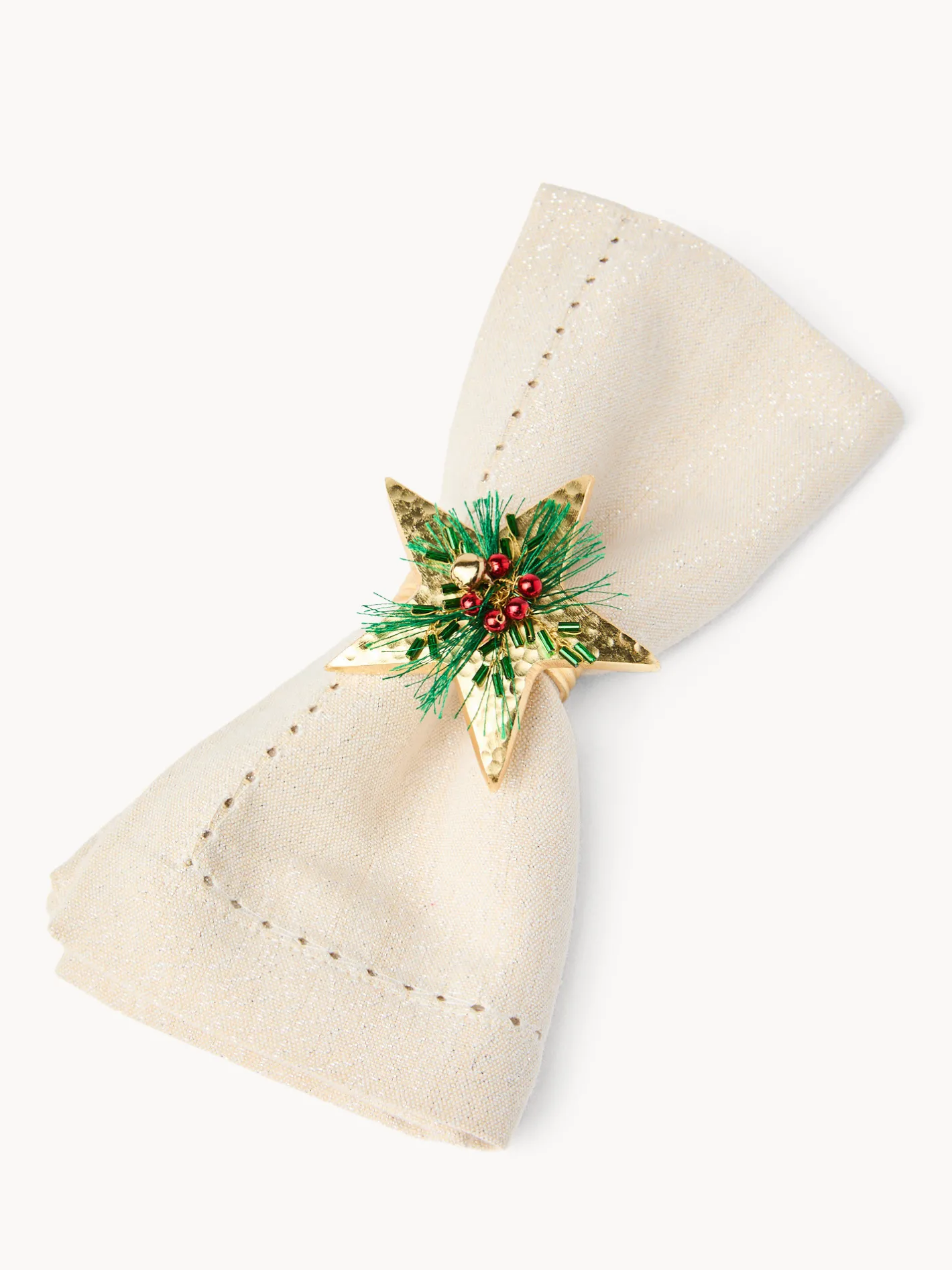 coincasa Accessori E Utensili Cucina|Porta tovaglioli con agrifoglio Oro