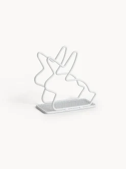 coincasa Accessori E Utensili Cucina|Porta tovaglioli ferro smaltato a coniglietto Bianco