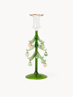 coincasa Lanterne, Candelieri E Portacandele|Altre Decorazioni Natalizie|Portacandela ad Albero di Natale Verde