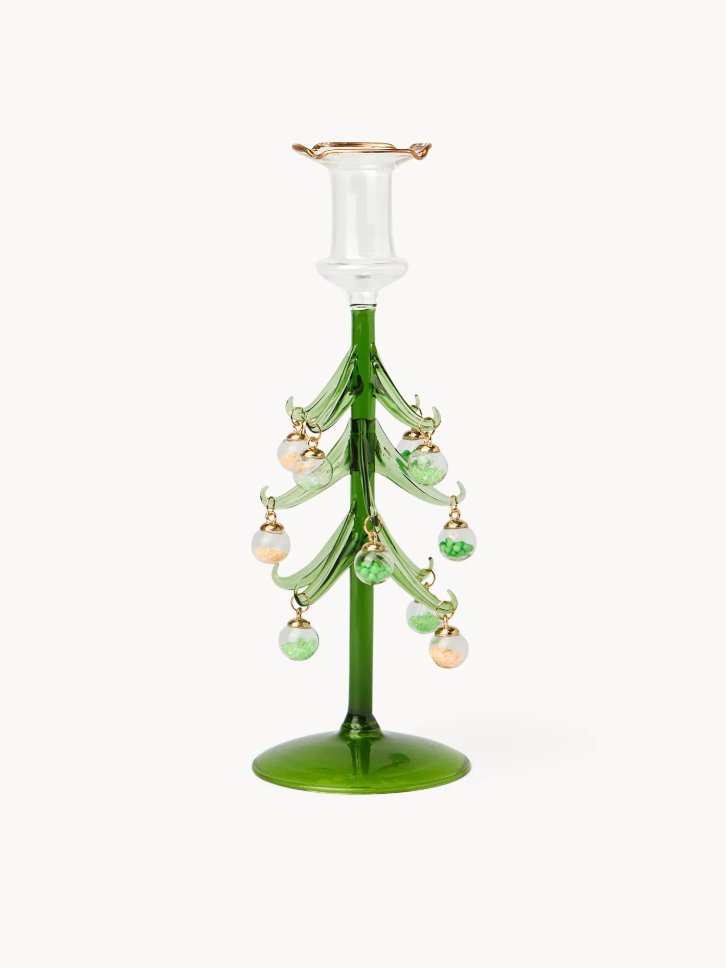 coincasa Lanterne, Candelieri E Portacandele|Altre Decorazioni Natalizie|Portacandela ad Albero di Natale Verde