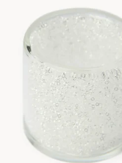 coincasa Lanterne, Candelieri E Portacandele|Altre Decorazioni Natalizie|Portacandela in vetro con pailletes Trasparente