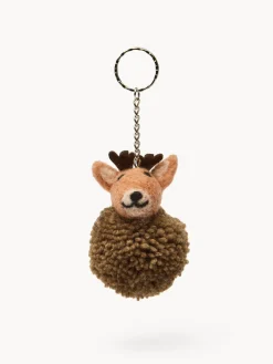 coincasa Altre Decorazioni Natalizie|Portachiavi in feltro a orsetto Marrone