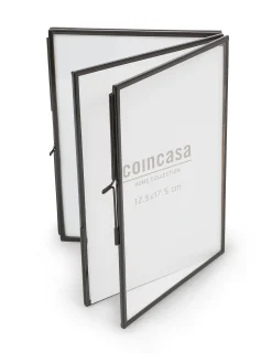 coincasa Portafoto E Cornici|Portafoto doppio profili neri Nero