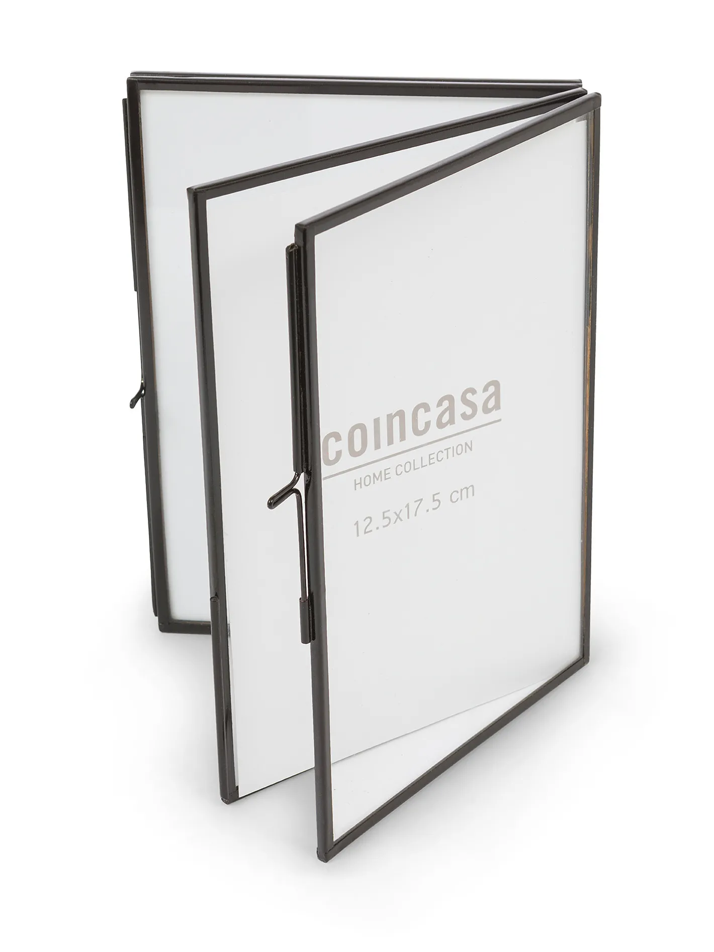 coincasa Portafoto E Cornici|Portafoto doppio profili neri Nero