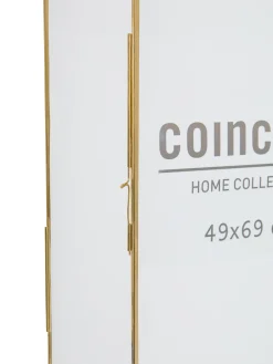 coincasa Portafoto E Cornici|Portafoto murale profili dorati 50x70 Marrone ottone