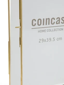 coincasa Portafoto E Cornici|Portafoto murale profili dorati 30x40 Marrone ottone