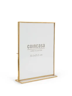 coincasa Portafoto E Cornici|Portafoto profili dorati 21x26 Marrone ottone