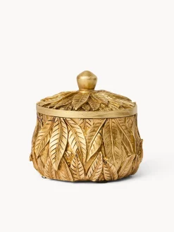 coincasa Soprammobili E Orologi|Altre Decorazioni Natalizie|Portagioie in poliresina Oro