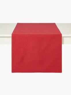 coincasa Runner|Tovaglie E Runner Natalizi|Runner in cotone e lurex Rosso