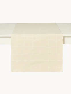 coincasa Runner|Tovaglie E Runner Natalizi|Runner in cotone e lurex motivo check Oro