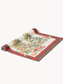 Runner|Tovaglie E Runner Natalizi|Runner in drill di puro cotone Gloriosa by Tessitura Randi Bianco