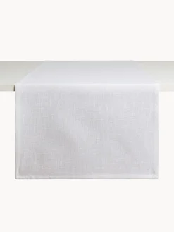 coincasa Runner|Runner in slub di cotone tinta unita Bianco