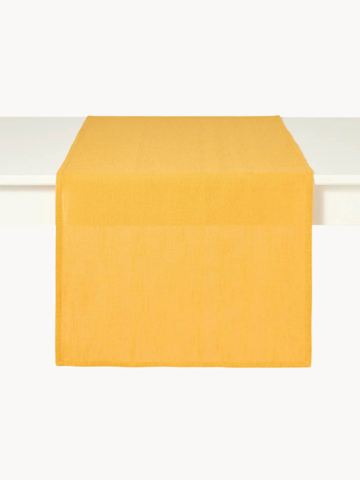 coincasa Runner|Runner in slub di cotone tinta unita Giallo ocra