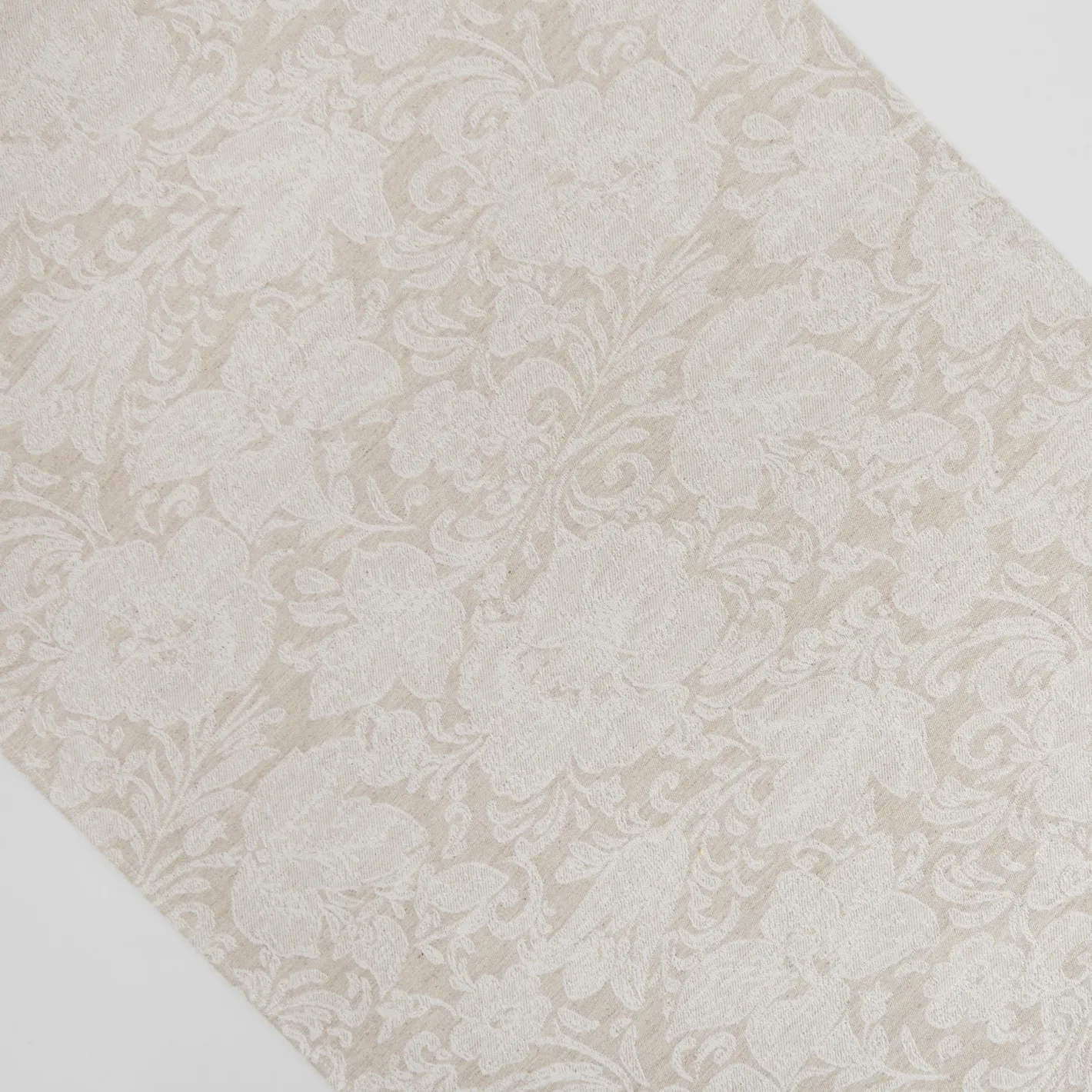 coincasa Biancheria Da Tavola|Runner|Runner misto cotone motivo fortuny Beige