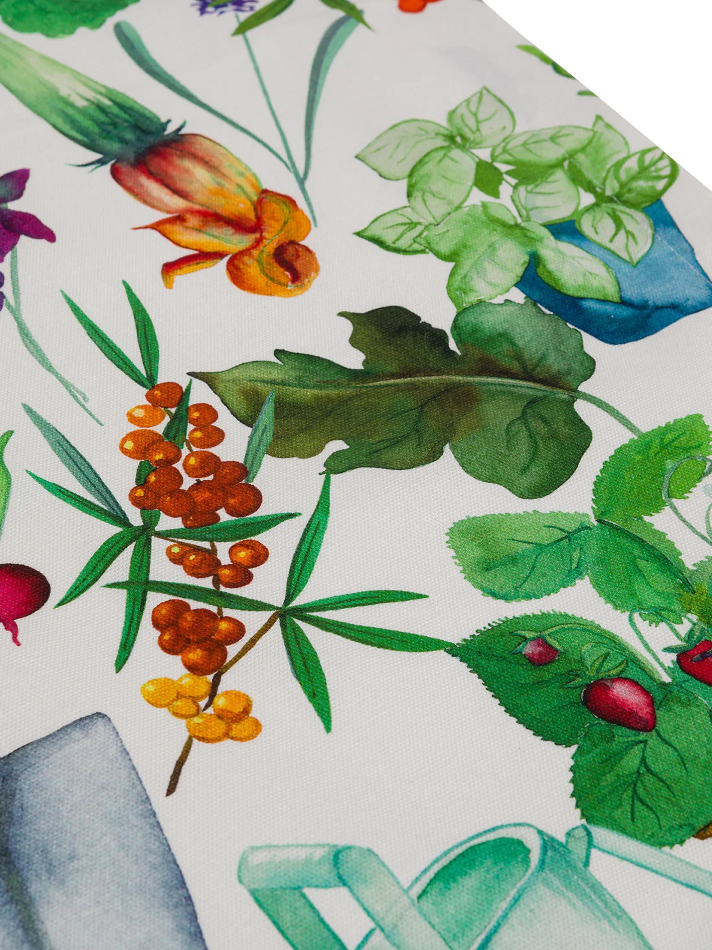 coincasa Biancheria Da Tavola|Runner|Runner panama di cotone stampa vegetale Multicolor