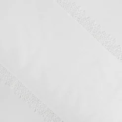 coincasa Biancheria Da Tavola|Runner|Runner puro cotone bordo in pizzo Bianco