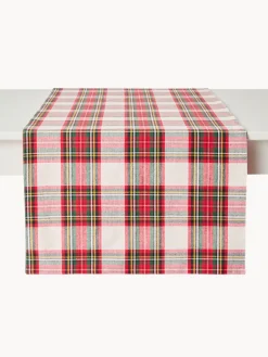 coincasa Runner|Tovaglie E Runner Natalizi|Runner tartan in puro cotone tinto filo Multicolor