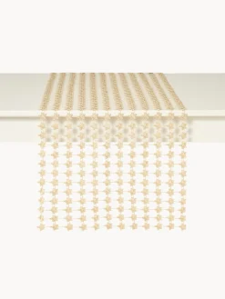 coincasa Runner|Tovaglie E Runner Natalizi|Runner traforato in lurex dorato Oro