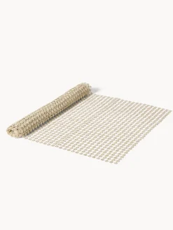 coincasa Runner|Tovaglie E Runner Natalizi|Runner traforato in lurex champagne Giallo champagne