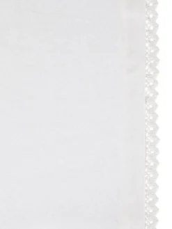 coincasa Biancheria Da Tavola|Runner|Runner twill di cotone con ricamo Bianco