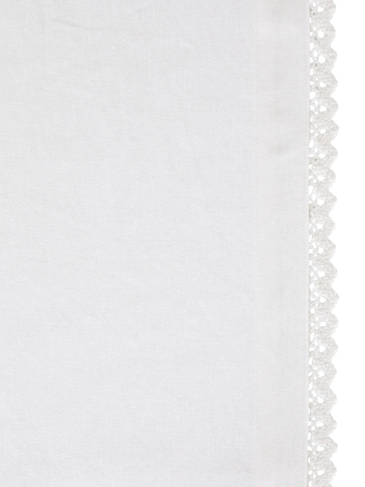 coincasa Biancheria Da Tavola|Runner|Runner twill di cotone con ricamo Bianco