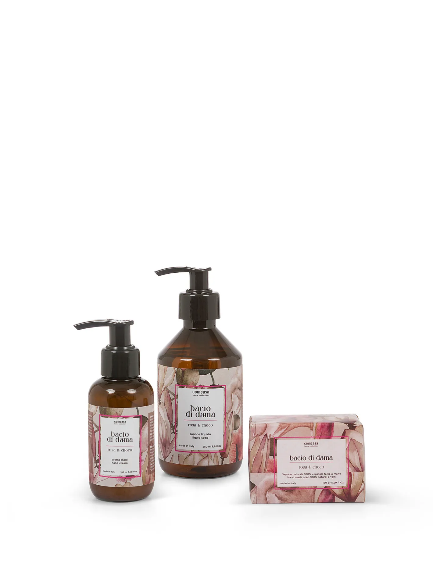 coincasa Biancheria Bagno|Saponi E Creme|Sapone liquido per mani Bacio di Dama Rosa