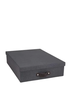 coincasa Articoli Da Ufficio|Scatola porta documenti Oskar Nero