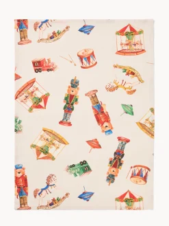 coincasa Grembiuli E Strofinacci|Strofinacci E Presine Natalizie|Scatola regalo con set di 3 strofinacci Rosso