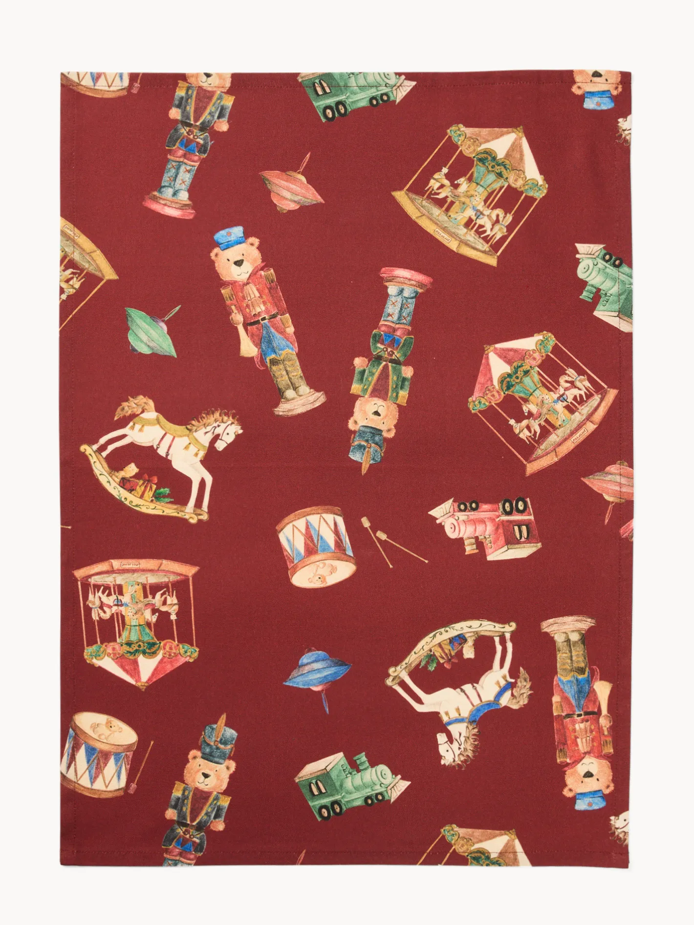 coincasa Grembiuli E Strofinacci|Strofinacci E Presine Natalizie|Scatola regalo con set di 3 strofinacci Multicolor