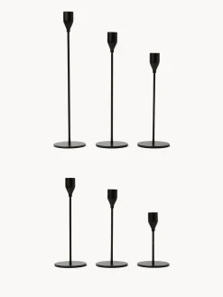 coincasa Candele E Diffusori|Candele Natalizie|Set 6 candelieri dorati Nero