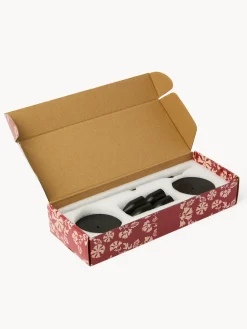 coincasa Candele E Diffusori|Candele Natalizie|Set 6 candelieri dorati Nero