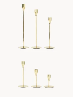 coincasa Candele E Diffusori|Candele Natalizie|Set 6 candelieri dorati Oro